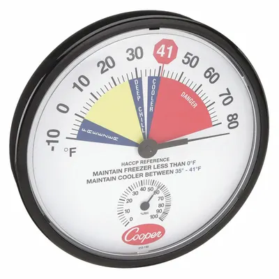 COOPER ATKINS Wall Mount Dial Temperature & Humidity Gauge - Wall Mount Dial Temperature & Humidity Gauges