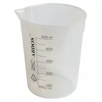 APPROVED VENDOR Beaker: Tall Form, Printed Graduation, Polypropylene, Translucent, 10,000 mL (MPN P50608)