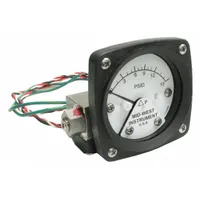 MIDWEST INSTRUMENT Differential Pressure Gauge & Switch: Back, 1/4 in NPT Female, 120, 2 1/2 in Dial (MPN 120SA-00-O-AA-15P)
