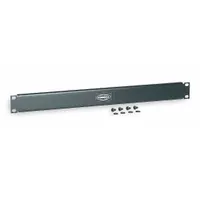 HUBBELL PREMISE WIRING Blank Panel: 1 Rack Units, 19 in Overall Wd, 1 3/4 in Overall Ht, Black (MPN MCCBP175)