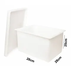 Rectangular Lab Tray, HDPE, 19 L, 11 in x 11 in