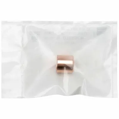 STREAMLINE W 07007CB Clean & Bagged Wrot Copper Tube Fitting, 1/2 in CTS Cup - Clean & Bagged Wrot Copper Tube Fittings