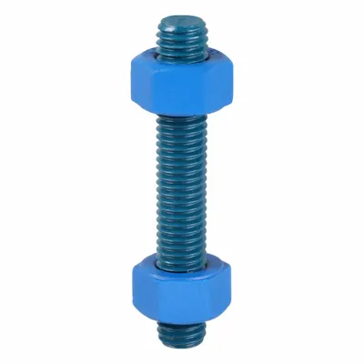 USA FASTENER Fully Threaded Stud: 1/2"-13 Thread Size, Steel, Grade B7, PTFE Coated - PTFE-Coated Fully-Threaded Rods & Studs