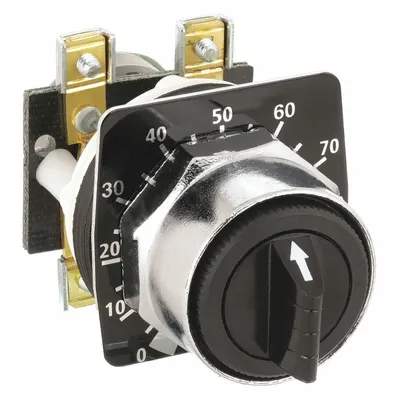 SCHNEIDER Potentiometer: 30 mm Panel Mounting Size - Potentiometers with Dial Plates & Operators