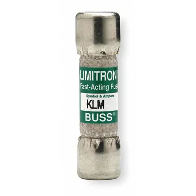 BUSSMANN Fuse: KLM Series, Midget, Fast-Acting, 30 A, 600 V AC, 600 V DC - Fast-Acting Cylindrical Fuses