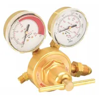 HARRIS Gas Regulator: Single Stage, CGA 510 Inlet, 9/16"-18 M LH Outlet, 15 psig, Neoprene Diaphragm (MPN 425-15-510)