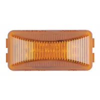 MAXXIMA Clearance Marker Light: Clearance Light, LED, Rectangular, Surface Mount, Amber, Base, IP67