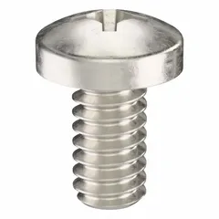 Pan head machine screw with #3-48 thread, 3/16 in length, made of 316 stainless steel with plain finish. Phillips drive, drive size #1. Suitable for fastening components in machinery, electrical enclosures, and instrumentation where corrosion resistance is required.