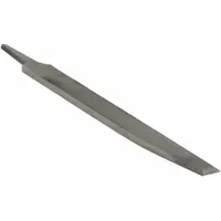 Knife File: Double-Cut Face Cut, Single Edge Cut, Bastard Cut, 12 in Lg without Tang, 1 1/4 in Wd (MPN 07085N)