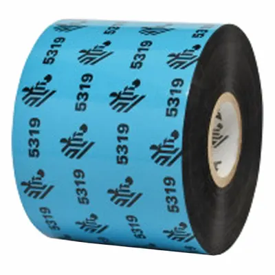 THERMAL TRANSFER RIBBON: Zebra, 3.27 in Ribbon Wd, 1,476 ft Ribbon Lg, 1 in Core Dia. - Wax Thermal Transfer Ribbons