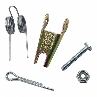 CROSBY Spring Latch: Spring, 5 1/8 in Latch Lg, Pin, 3/8 in Latch Eye Dia, Steel - Latches for Hooks