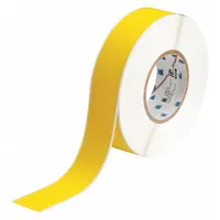Wraparound Label: Polyvinyl Fluoride, Black on Yellow, For 28 AWG to 20 AWG Wire Gauge (MPN THT-105-437-YL)