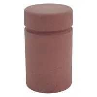 Decorative Bollard: Round Shape, Red, 30 in Overall Ht, 18 in Overall Lg, 18 in Overall Wd (MPN TF6015W22)