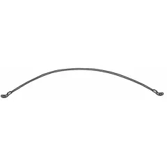 Nylon lanyard for tool retention, with 3/64 in loop 1 size and #10 loop 2 size. Overall length 18 in. Sold in pack of 10. Used to secure hand tools to a harness or belt, reducing risk of dropped tools in elevated work environments.