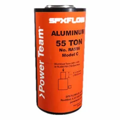 Single-acting lightweight hydraulic ram with 20-ton nominal capacity and 6-inch nominal stroke. Used for lifting, pressing, and positioning in industrial maintenance and repair tasks where portability and high force output in confined spaces are required.