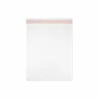 Flat pack of 1,000 peel-and-seal reclosable poly bags made from biaxial oriented polypropylene. Each bag measures 4 1/4 inches wide by 5 1/6 inches long. Suitable for packaging, storing, and protecting small parts, components, and hardware in industrial and maintenance settings