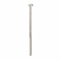 Tamper Resistant Screw: #10-32 Thread Size, 4 in Lg, Stainless Steel, Plain, Pan, Spanner, 25 PK (MPN 121270)