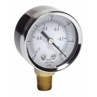 GAST Vacuum Gauge: AA640 - Air Compressor Parts