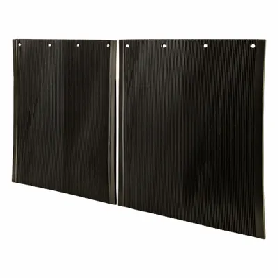 BUYERS PRODUCTS Mudflaps: Polymer, 24 in Ht, 24 in Wd, 5/16 in Thick, Black - Truck Mud Flaps