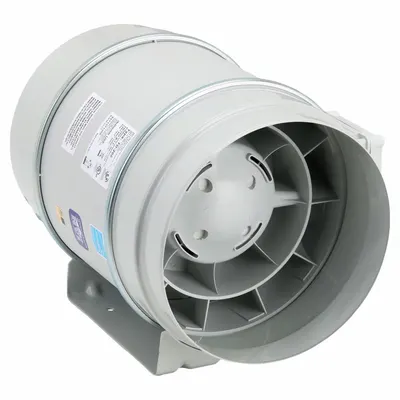 SOLER & PALAU In-Line Duct Fan: 538 cfm Max., 8 in Duct, 184 W, 120V AC, 1 Ph, IP44 - General Purpose Inline Duct Fans