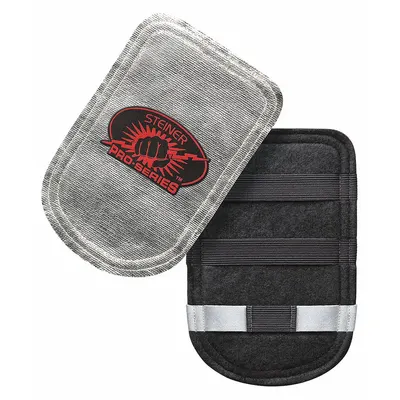 STEINER INDUSTRIES Glove Back-Aluminized Hand Pad: Fiberglass, Carbonized Fiber - Aluminized Heat-Reflective Pads