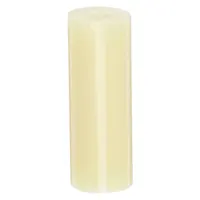 3M 3747 is a tan hot melt adhesive in smooth stick form, designed for bonding metals and plastics. It has a melting temperature of 145°F and complies with FDA 21 CFR 175.105. Each stick measures 1 inch in diameter and 3 inches in length, supplied in a 22 lb pack containing 242 sticks. This adhesive is suitable for industrial assembly and packaging applications