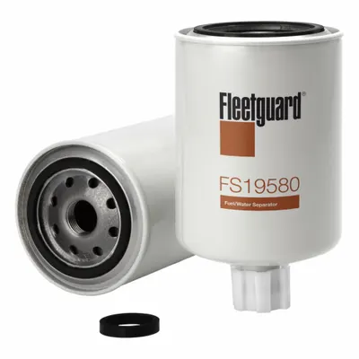 FLEETGUARD Automotive Fuel Filter: 15 5/8 in Overall Lg, 3 11/16 in Outside Dia, Diesel Fuel - Spin-On Fuel/Water Separators