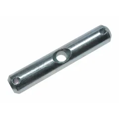 Steel replacement handle shaft for pallet jacks, compatible with model 2ZE60. Silver finish. Restores steering and lifting control in material handling equipment.