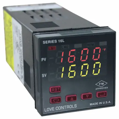 Dwyer Temperature Controller: 16L, RTD/Thermocouple, Universal Input, 100 to 240V AC - Temperature Controllers