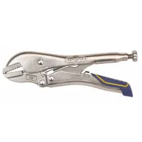 Locking Plier: Flat, Quick Release, 1 1/2 in Max Jaw Opening, 7 in Overall Lg, 1 3/16 in Jaw Lg (MPN IRHT82577)