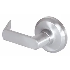 The DORMAKABA QCL Sierra dummy lever lockset (QCL120E626) is a non-locking lever set with a satin chromium-plated cast zinc finish. It is ADA compliant and accepts an SFIC core. Suitable for doors where no locking function is required, such as double-door sets or closet doors in commercial or institutional settings.