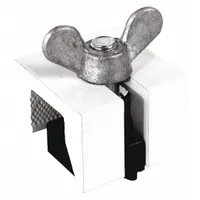 PRIME-LINE Window Lock: Clamp Lock, Handle Included, Non-Handed, 9/16 in Overall Lg, Sash, White (MPN U 9821)