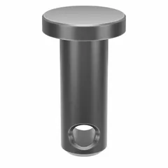 Inch-series standard clevis pin with 3/16 in diameter and 1/2 in shank length. Supplied in a 25-pack. Used in mechanical linkage applications to connect a clevis to a rod or other component, allowing pivoting motion.