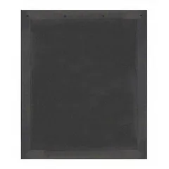 This pack of two extra-heavy-duty rubber mud flaps measures 24 inches by 36 inches in black. Designed for use on trucks, trailers, and heavy equipment to reduce spray and debris thrown from tires.