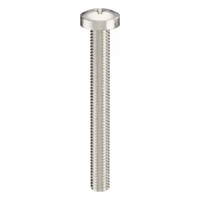 USA INDUSTRIALS Machine Screw: M5x0.80 Thread Size, 45 mm Lg, 316, Stainless Steel, Plain - Pan Head Machine Screws
