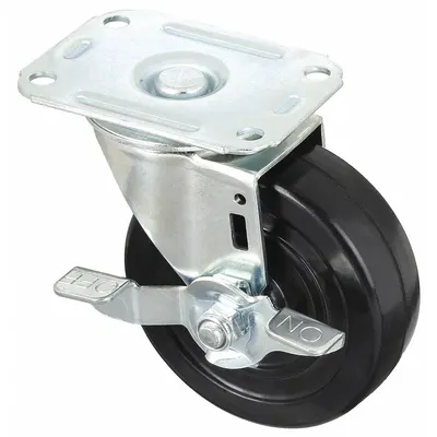 OEM Plate Caster: Swivel - Debris-Resistant Plate Casters