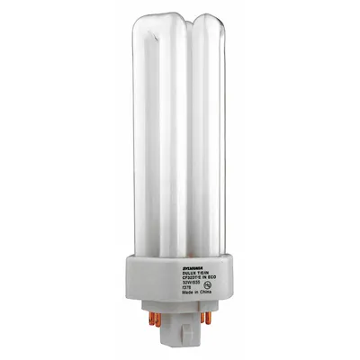 LEDVANCE/ SYLVANIA Compact Fluorescent Bulb: 4-Pin (GX24q-4), T4, Fluorescent, 3000K - CFL Triple Twin-Tube Plug-In Lamps