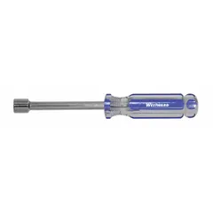 This WESTWARD nut driver features a 10 mm metric tip for turning hex nuts and bolts. It has a standard, non-magnetized tip and a straight round shank. Suitable for manual tightening and loosening of fasteners in assembly, maintenance, and repair tasks.