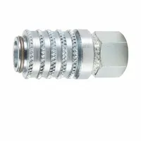PARKER Coupler: 1/8 in, 1/4"-18 Thread Size, Female NPTF, NPTF, Steel, 0.8 g/min Max Flow Rate (MPN PDP242)