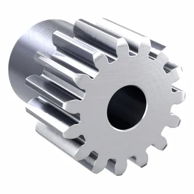 KHK GEARS Spur Gear: Module m 1.5, 15 Teeth, 8 mm Bore Dia, Stainless Steel, 20° Pressure Angle - Metric Spur Gears with Standard Hub