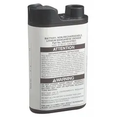 Disposable lithium battery pack for 3M powered air-purifying respirator (PAPR) systems. Provides single-use power for respiratory protection in environments with airborne contaminants.