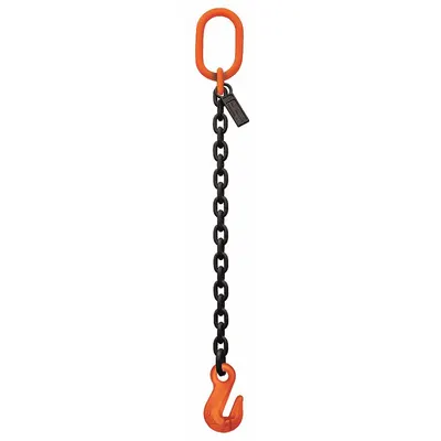 STREN-FLEX Chain Sling: 3/8 in Chain Trade Size, 100 Chain Grade, Grab Hook, Alloy Steel - Grade-100 Single-Leg Chain Slings