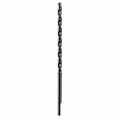 Straight-shank concrete screw-installation bit and sleeve for drilling pilot holes in masonry and concrete. Features a 5/32 in drill bit size, 13/16 in maximum drilling depth, and 4 1/2 in overall length. Used in construction, electrical, and plumbing applications for secure fastening into hard materials.