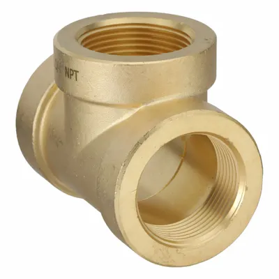USA INDUSTRIALS 1 1/4 in x 1 1/4 in x 1 1/4 in Class 250 C38500 - Threaded Medium-Pressure Pipe Fittings