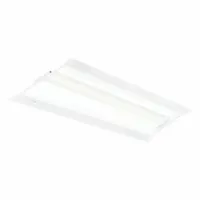 This LED retrofit kit is designed for installation into existing 1 ft wide, 4 ft long troffer housings. It operates at 120 to 277V AC and accommodates (2) Lamp 28 T8. Suitable for upgrading to LED lighting in commercial and industrial spaces