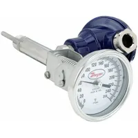 DWYER Dial Thermometer With Process Output: 0°F to 250°F, +/- 1% Accuracy, 2.5 in Stem Lg, Male (MPN BTO32551)