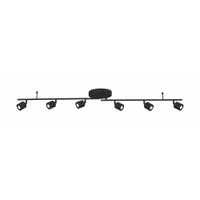LED Fixed Rail: 55 1/8 in Lg, 2,600 lm_4,000 lm, 3000K, Black, Frosted, 40 W, 120V AC (MPN CRRF6450L30BK)