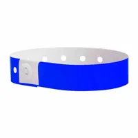 ID Wristband: No Legend, 10 in Overall Lg, 5/8 in Overall Wd, Plastic, Blue, 500 PK (MPN P1-15)