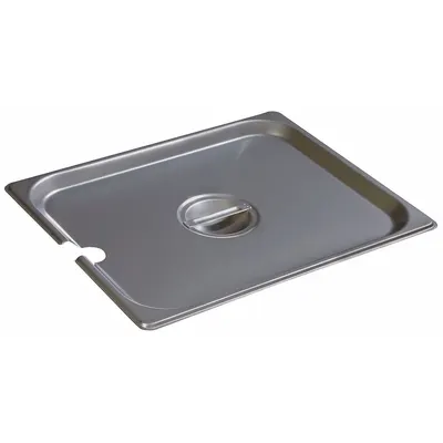 CARLISLE Pan Handled Cover: Half Size, 24 ga Gauge, 10 3/8 in Overall Lg - Steam Table Pan Covers
