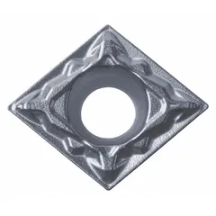 This diamond indexable turning insert is designed for precision machining of non-ferrous materials, composites, and abrasive plastics. It is suitable for turning, facing, and profiling operations requiring high surface finish and extended tool life.